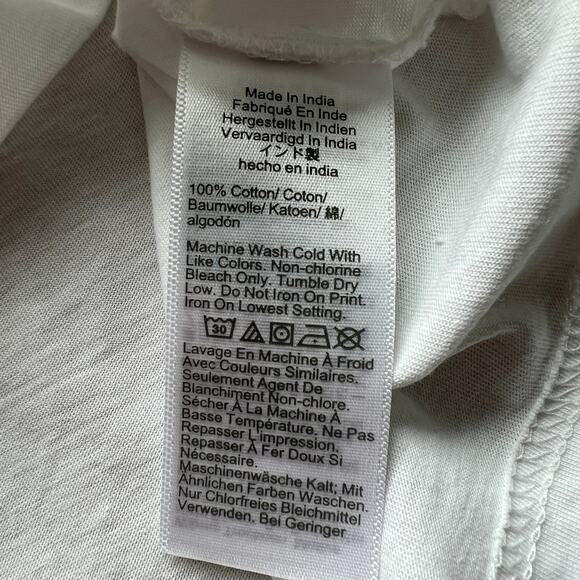 J Crew Flawed Soleil Graphic Vintage Jersey Tee Small FLAW Read - Picture 10 of 16